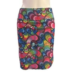 Bskinz Skort Vibrant Multicolor Stretchy Pull On Golf Pickleball Women’s Size S